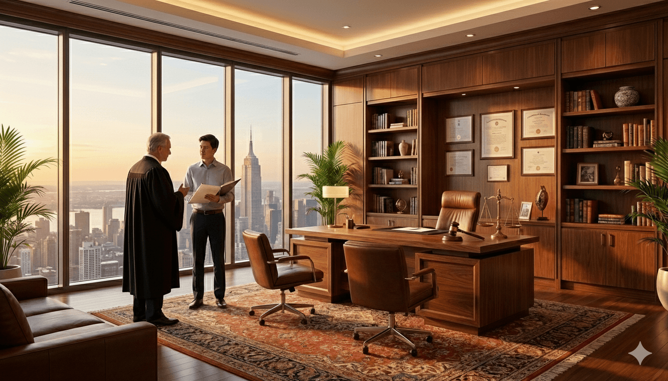 avocat dans un bureau