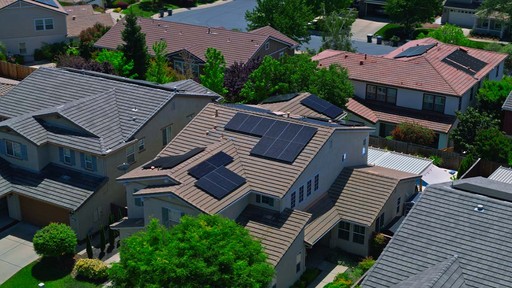 residential solar on home in Rocklin, CA