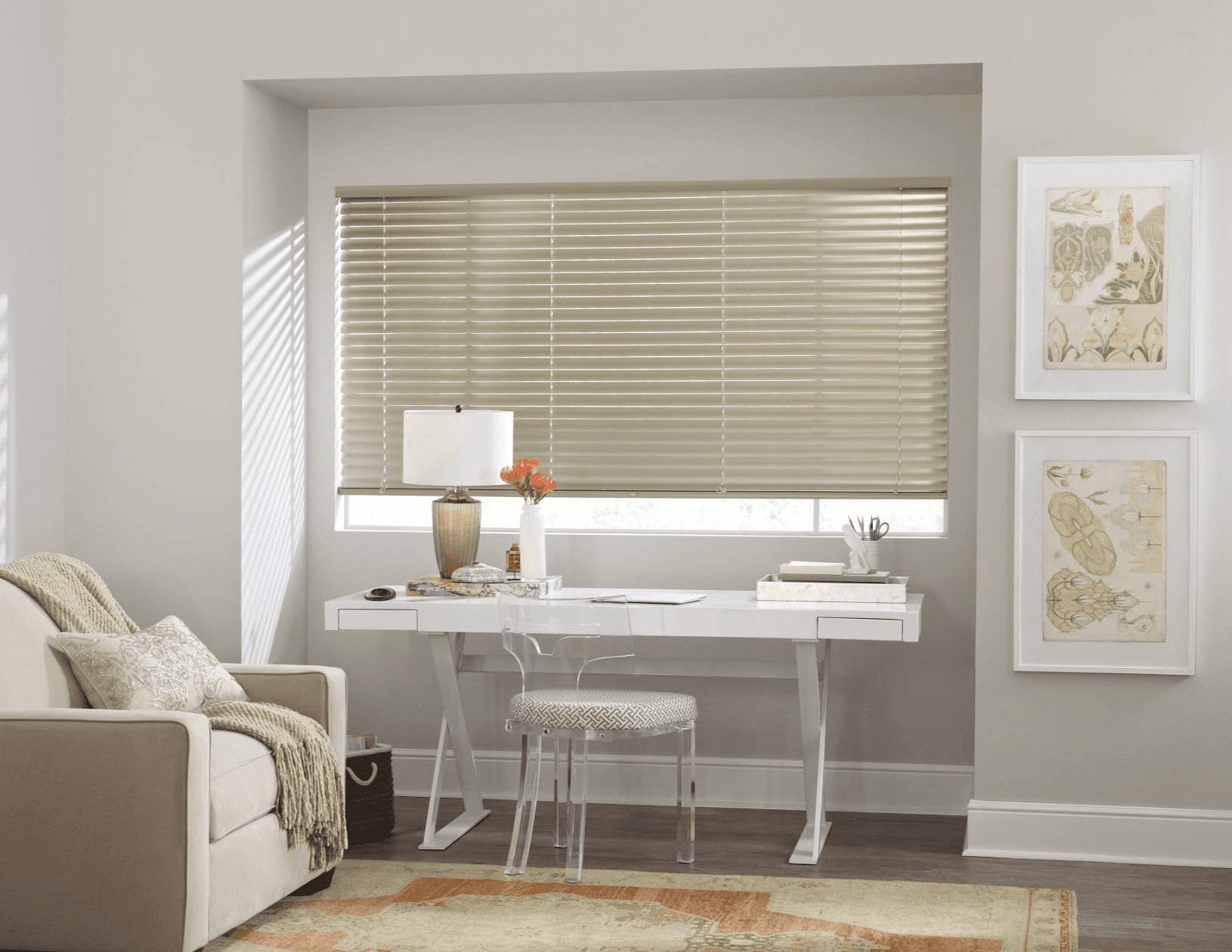 Modern Precious Metals® Aluminum Horizontal Mini Blinds