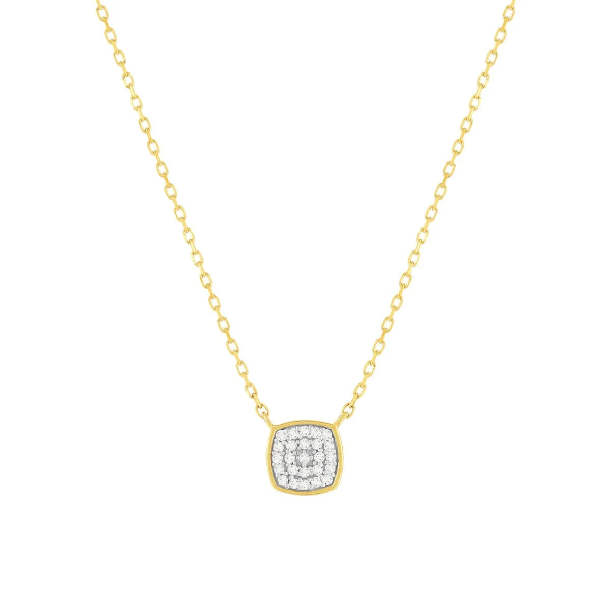 Collier en deux ors 375 serti de diamants