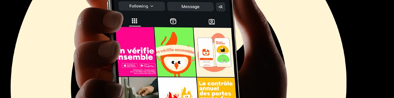 Feed Instagram d'une application
