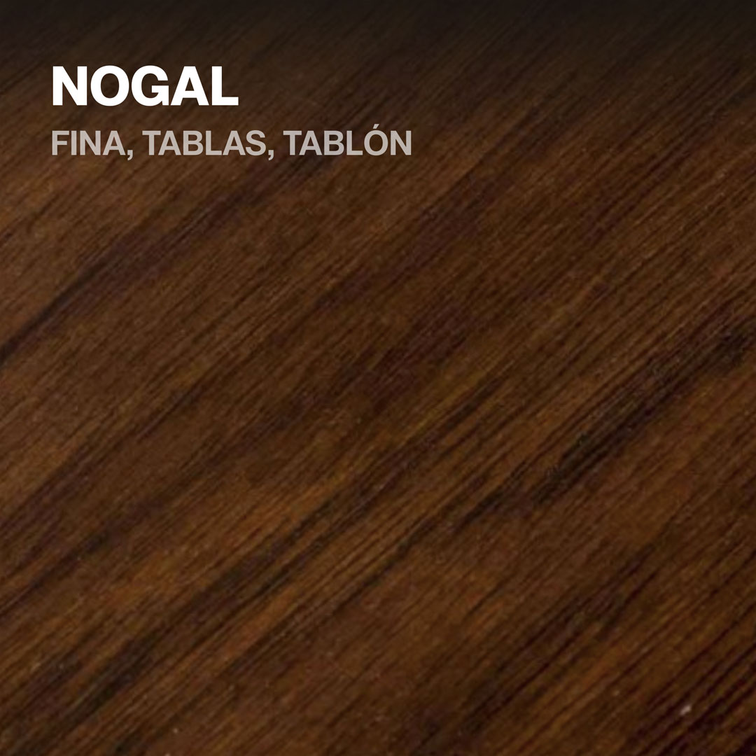 La Madera de Nogal es una madera dura y resistente, reconocida por su color marrón oscuro y vetas naturales, lo que la hace muy atractiva para la decoración de interiores. Ofrecemos de cálidad fina, en presentación de tablas y tablones de distintas medidas.