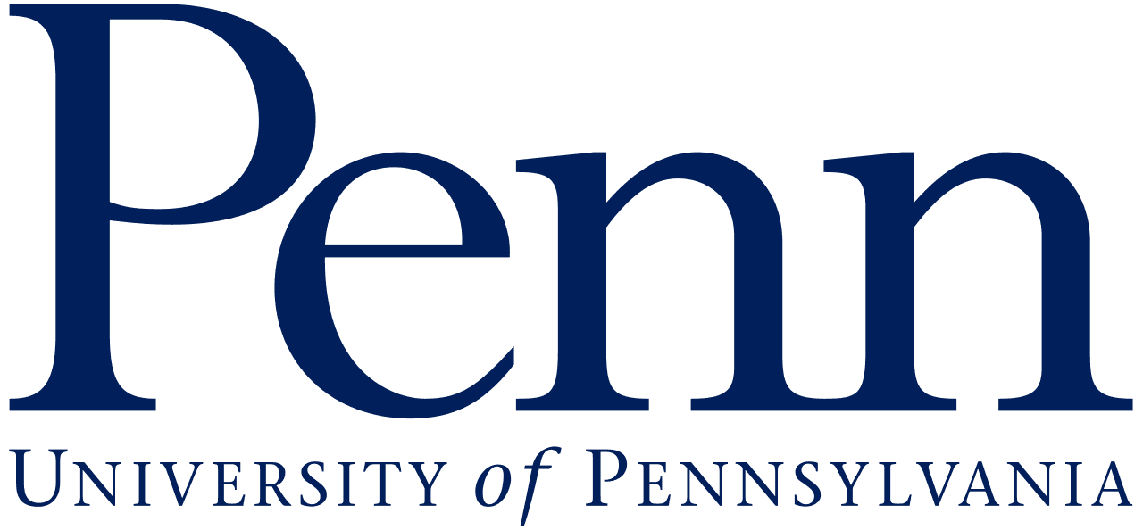 Upenn logo on RISE Research website showcasing student admits from rise research program