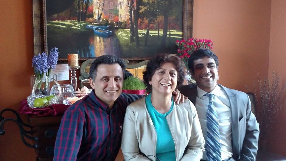 photo of a family smiling