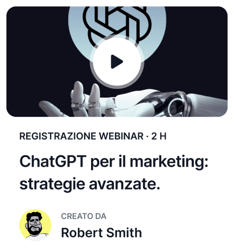 Registrazioni di Webinar