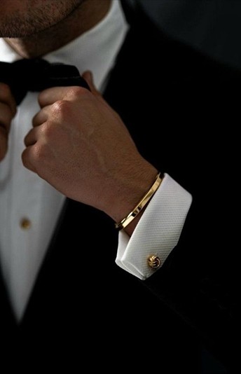 Well established man in a tuxedo