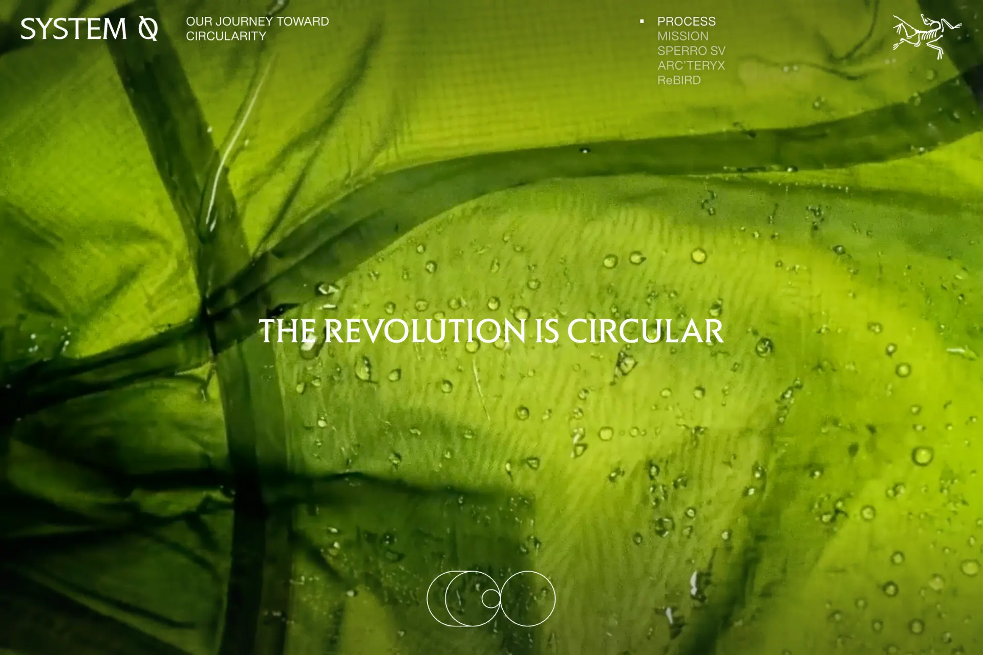Screenshot of System 0 website