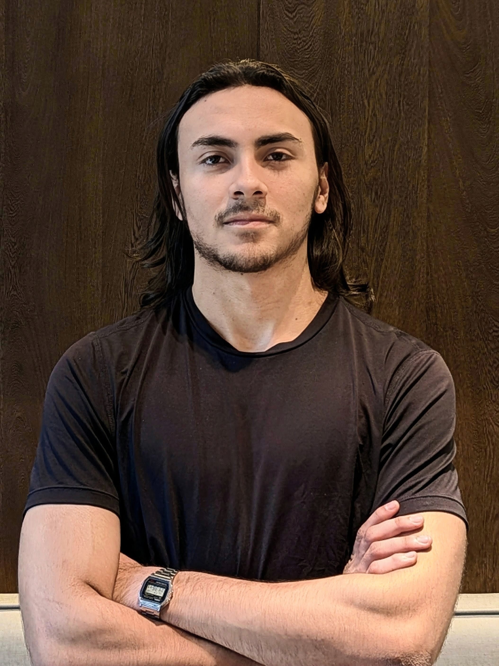 Team member standing