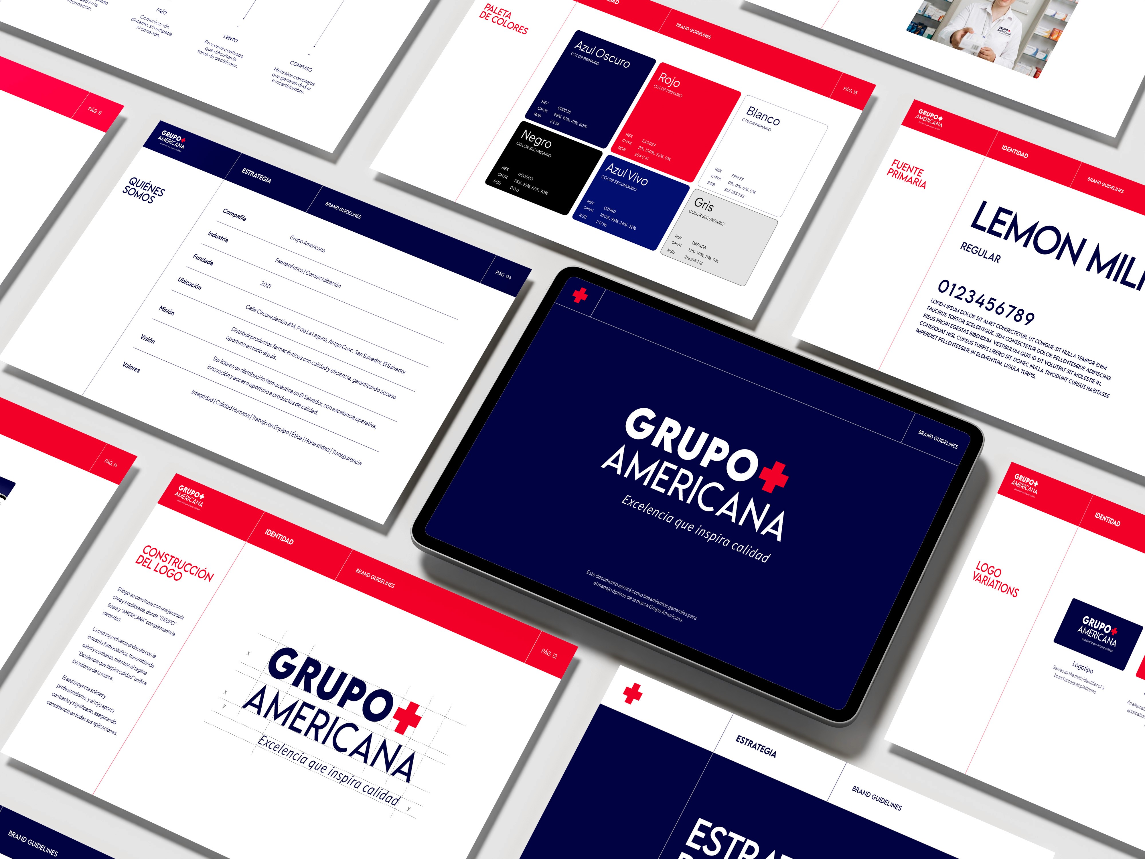 A comprehensive brand guideline system, designed for seamless implementation by any designer.
