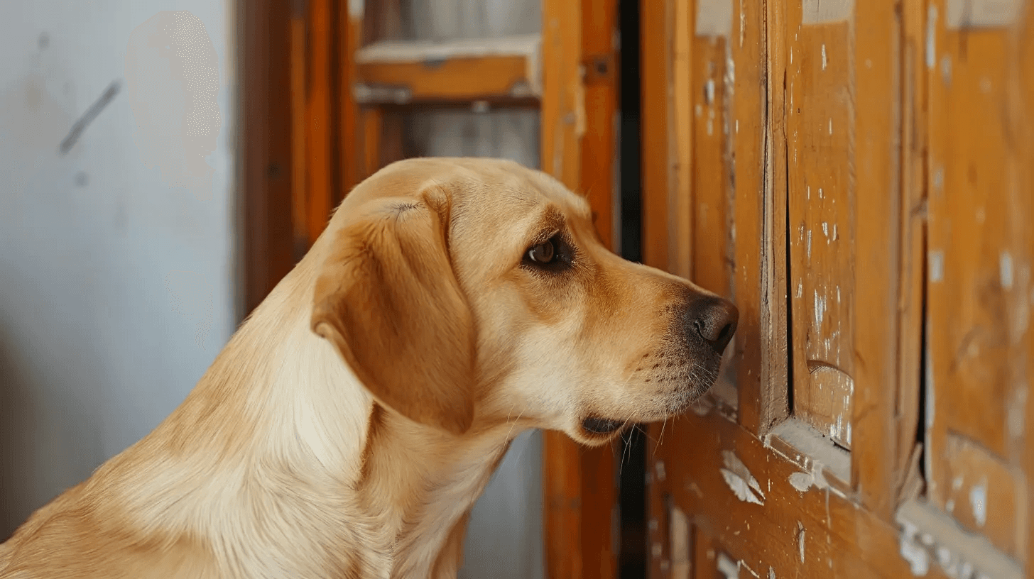 dog-sniffing-door-deterrant
