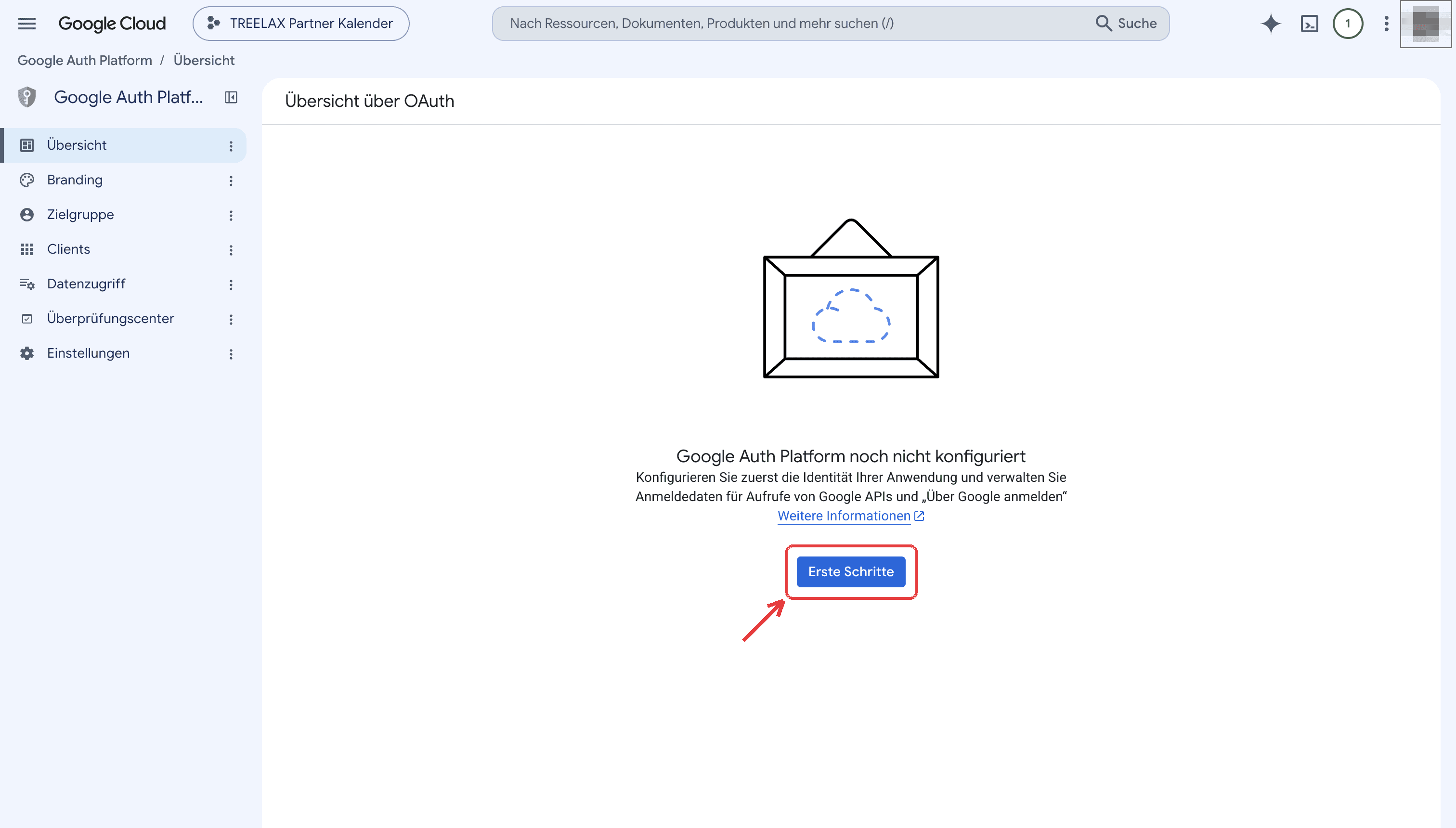 Google Auth Platform: Erste Schritte