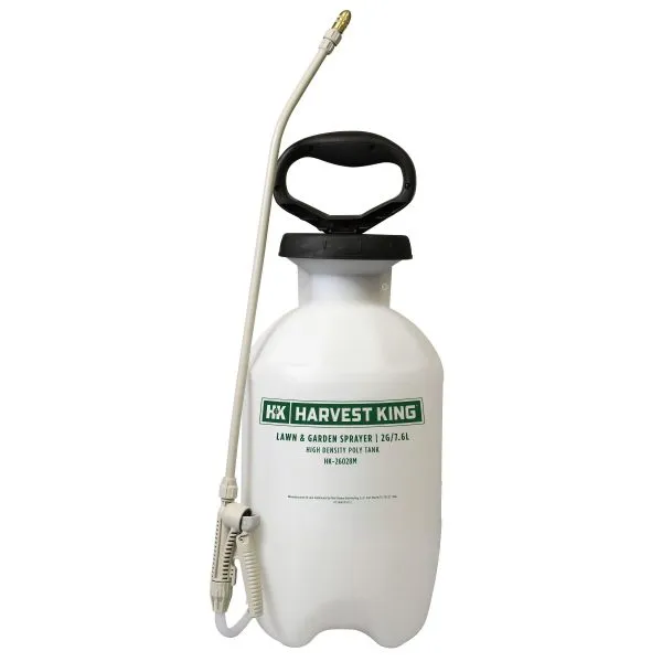 handheld sprayer with a long nozzle, hose, and adjustable strap