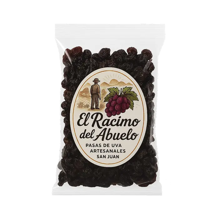 Un pack de pasas de uva de 150 gramos
