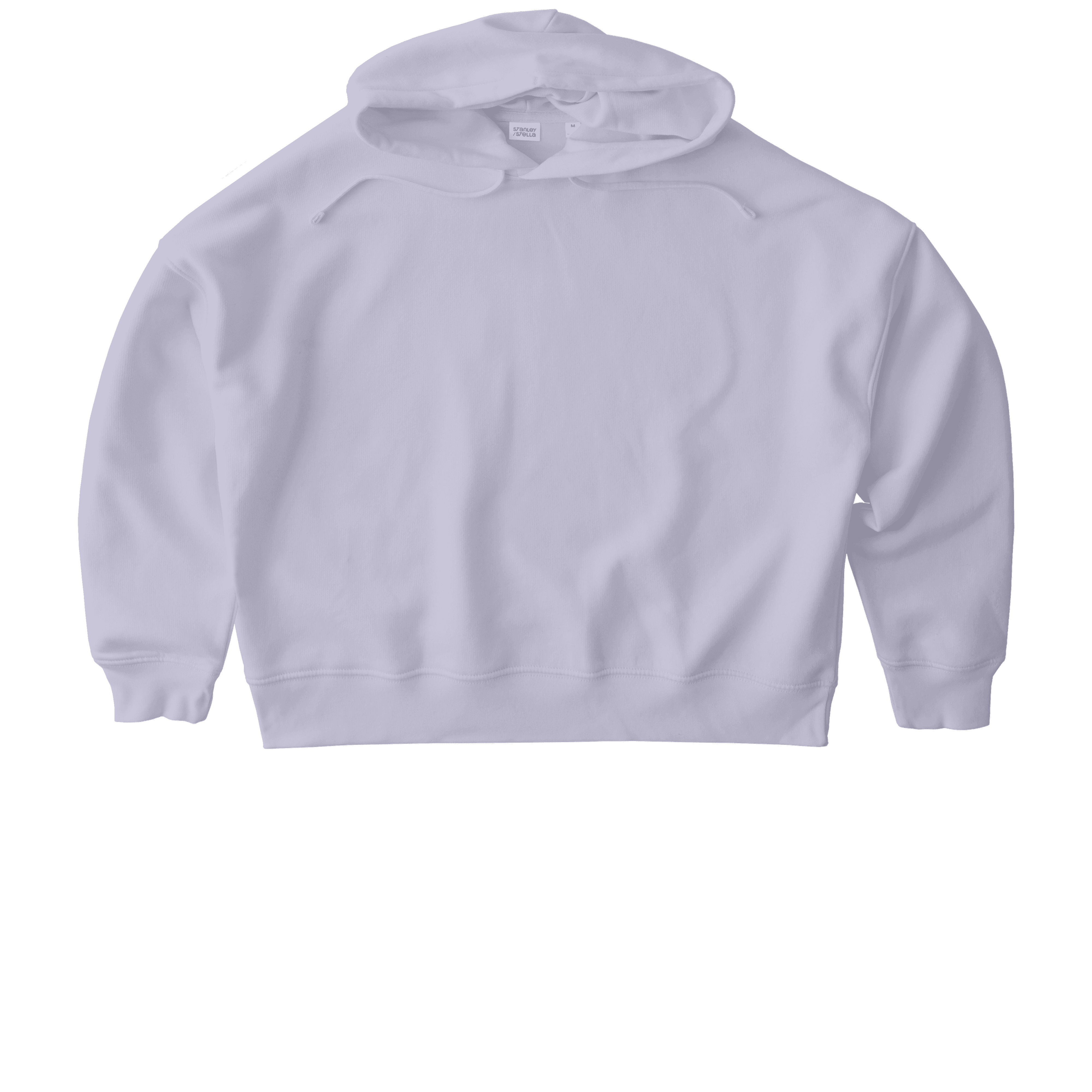 Lavender oversized hoodie.