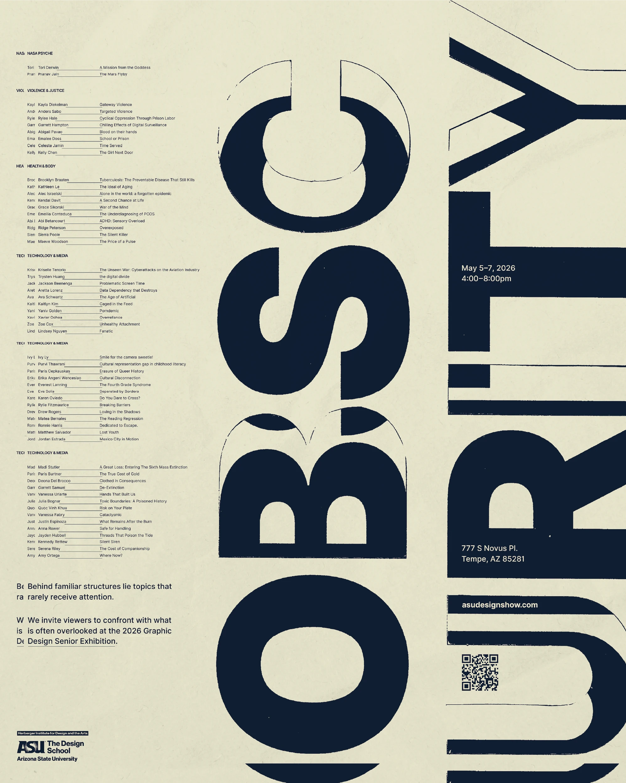 First attempt at laying new type out on poster size.