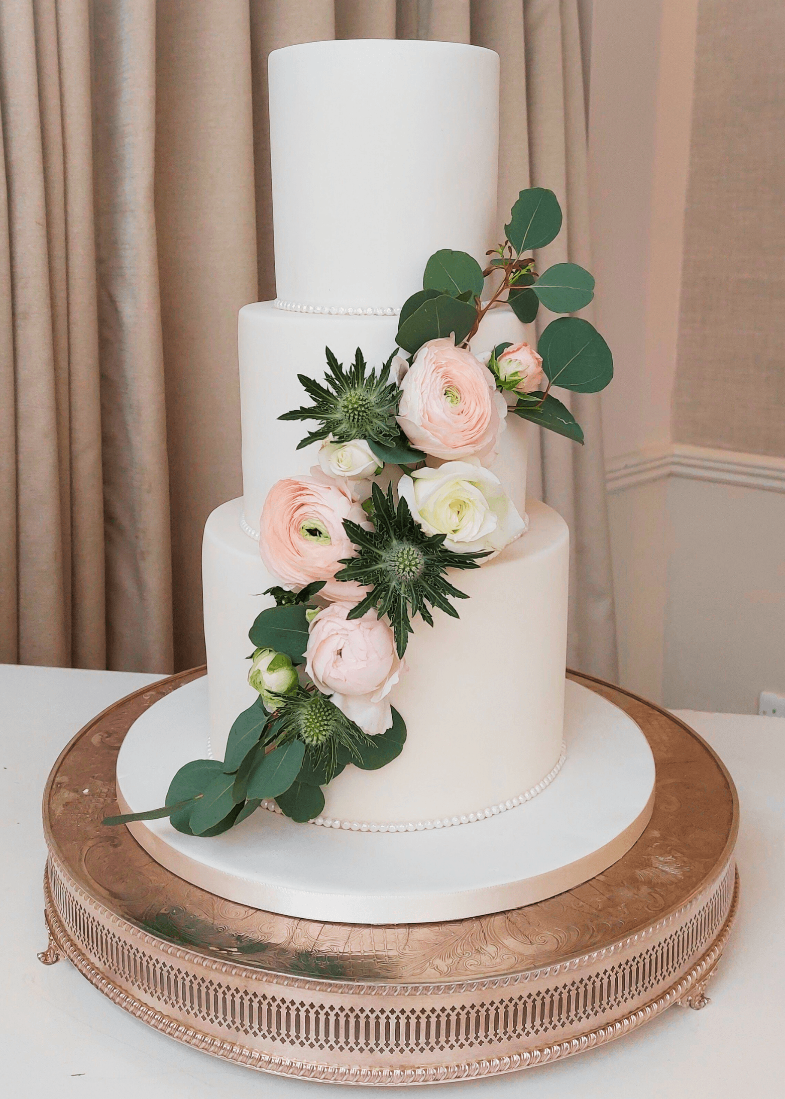 wedding rings on table