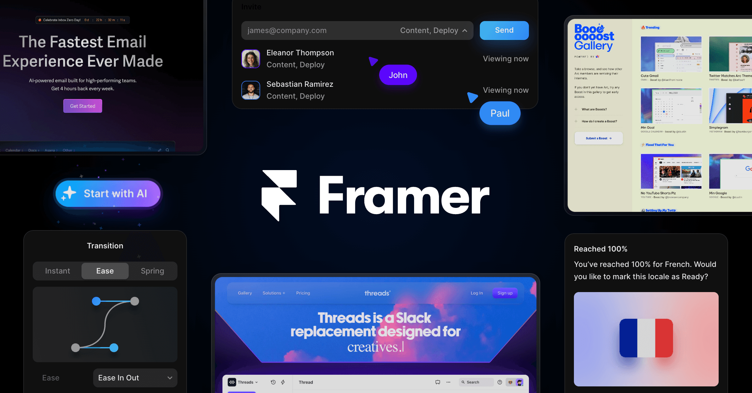 Framer — The internet is your canvas