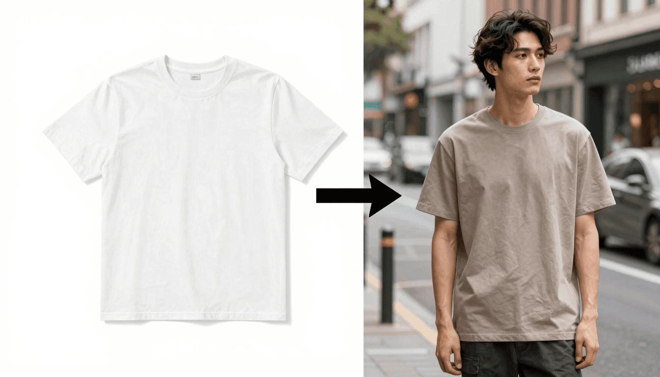 Lifestyle t-shirt mockup comparison