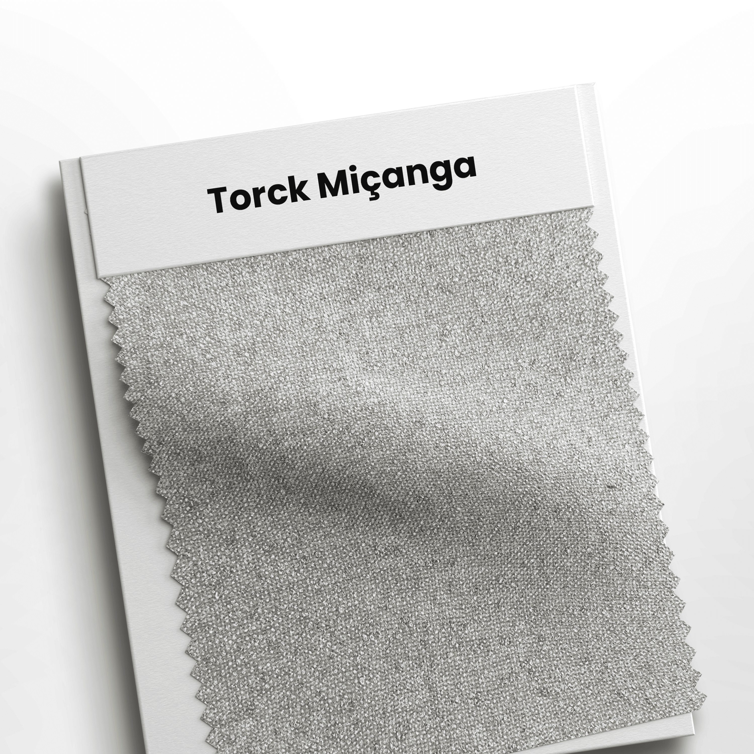 Mostruário de tecido Torck Miçanga cor 08 bege