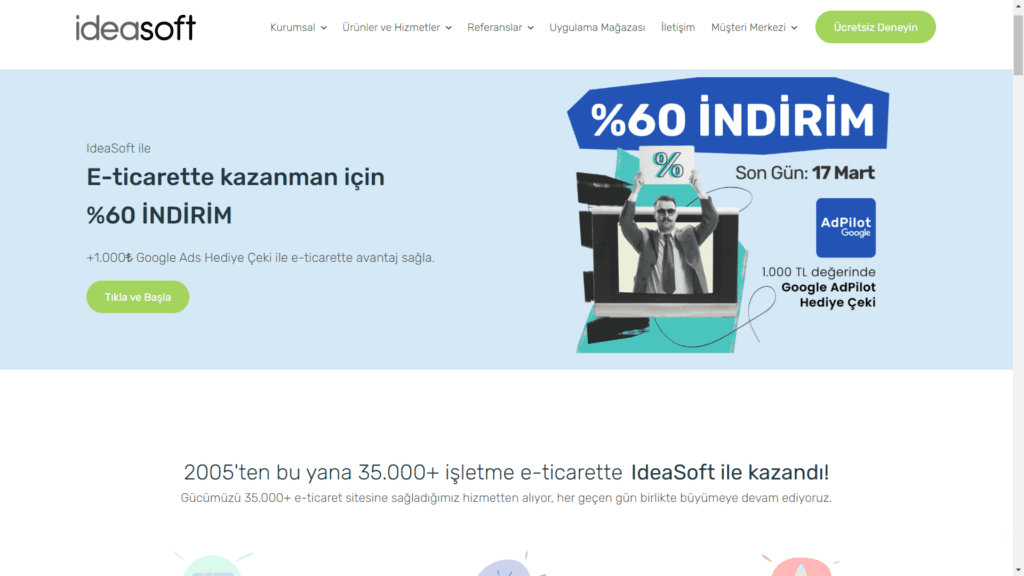 idaesoft, e-ticaret altyapıları, shopify alternatifleri