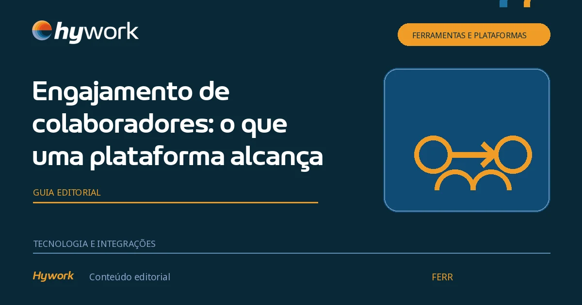 Capa editorial sobre sinais observáveis de engajamento de colaboradores.