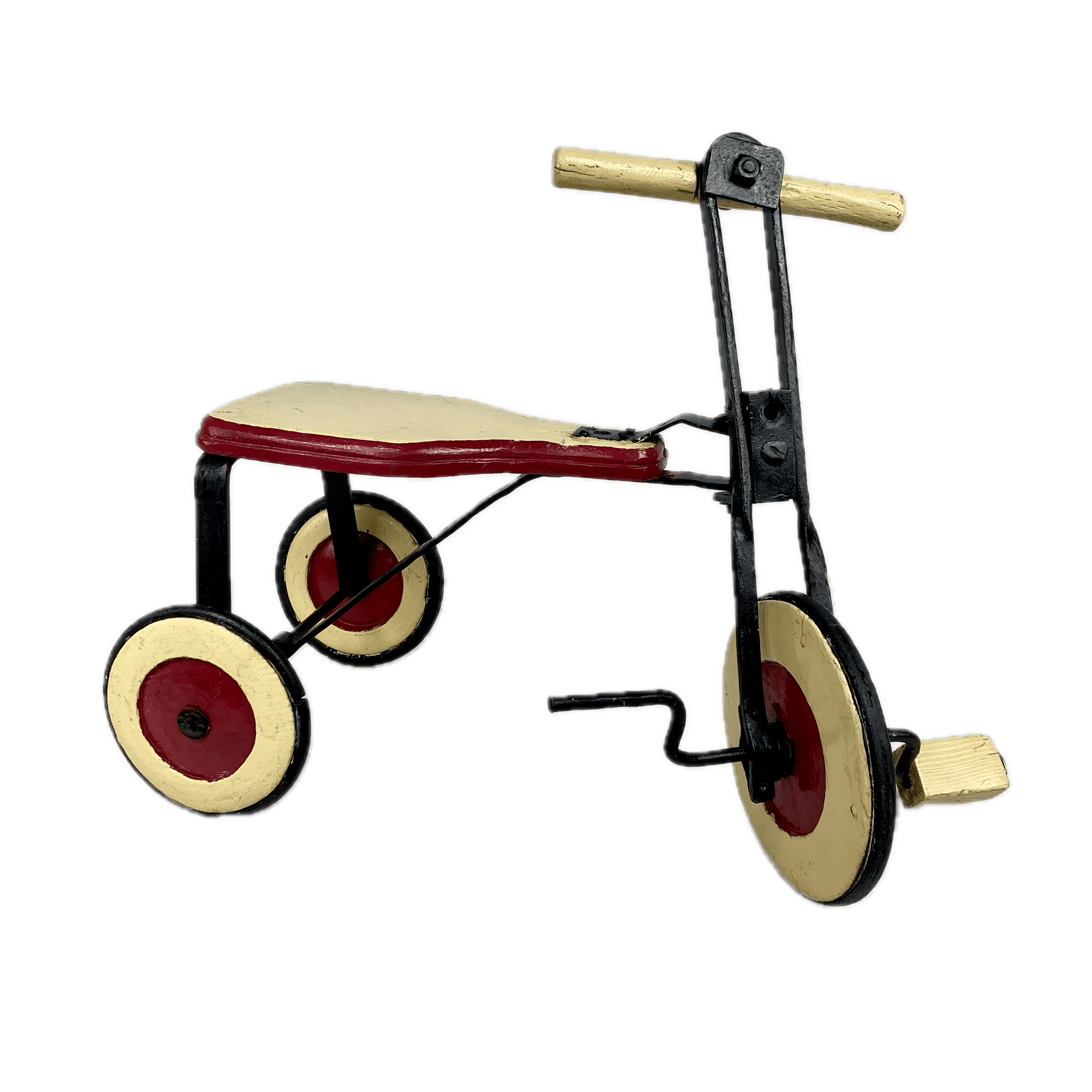 Triciclo Manufacturado  1950's Hiero Plano y Madera