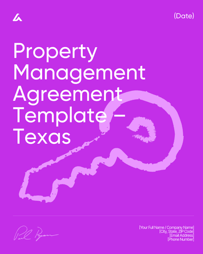 Property Management Agreement Template – Texas