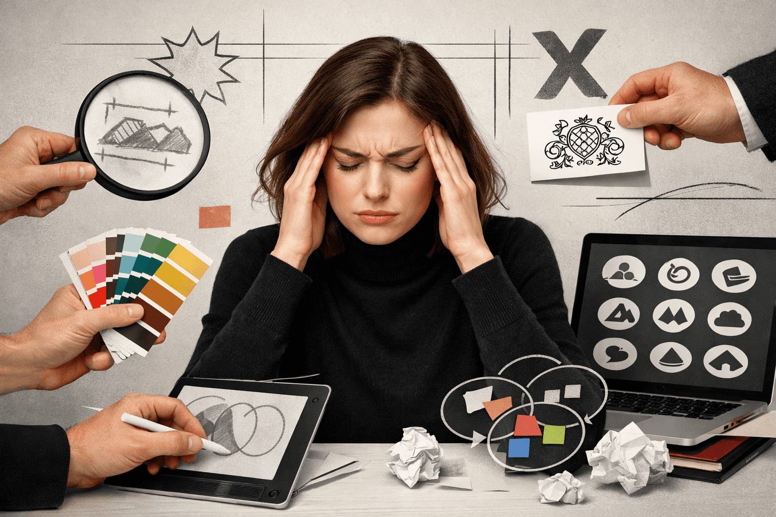 Close-up of lush, dark green leaves, some glossy and wet, against a muted background.