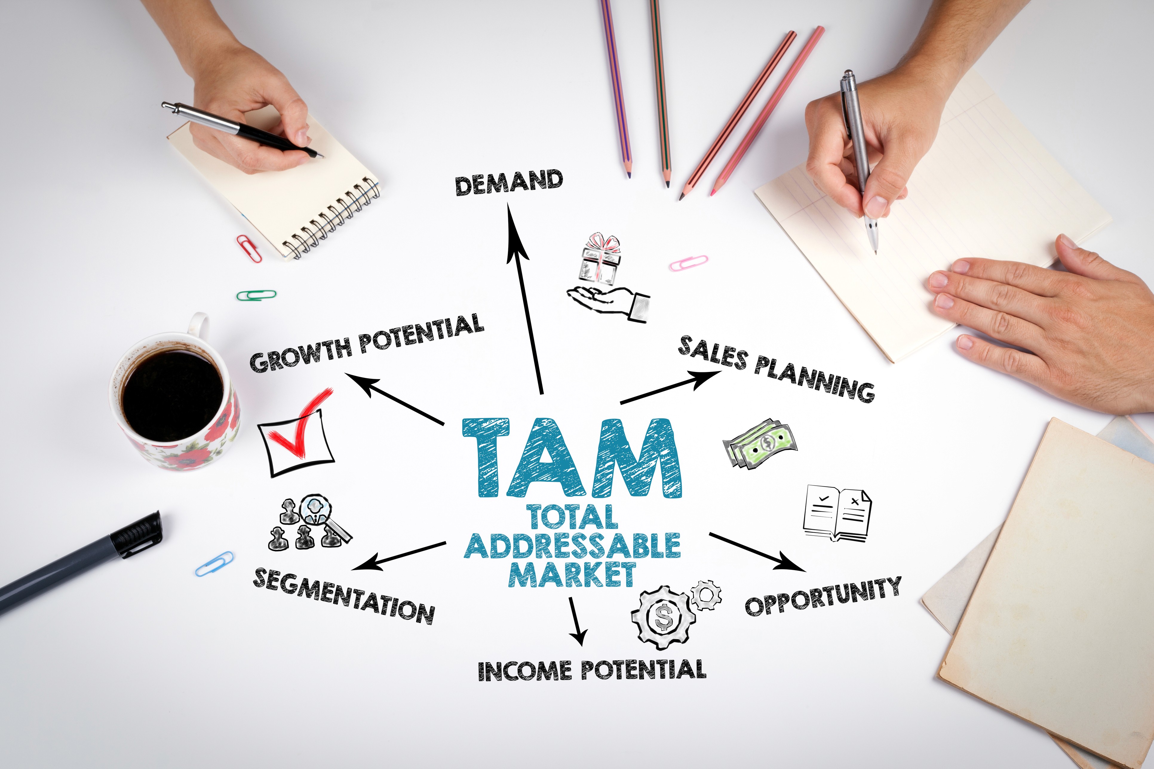 Build a real TAM with technographics and third-party data that gives GTM teams an execution-ready market view.