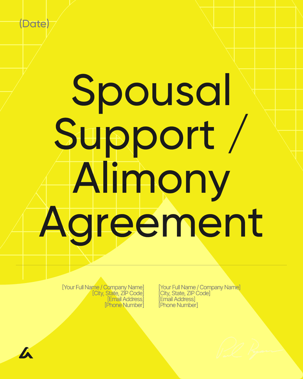 Spousal Support / Alimony Agreement
