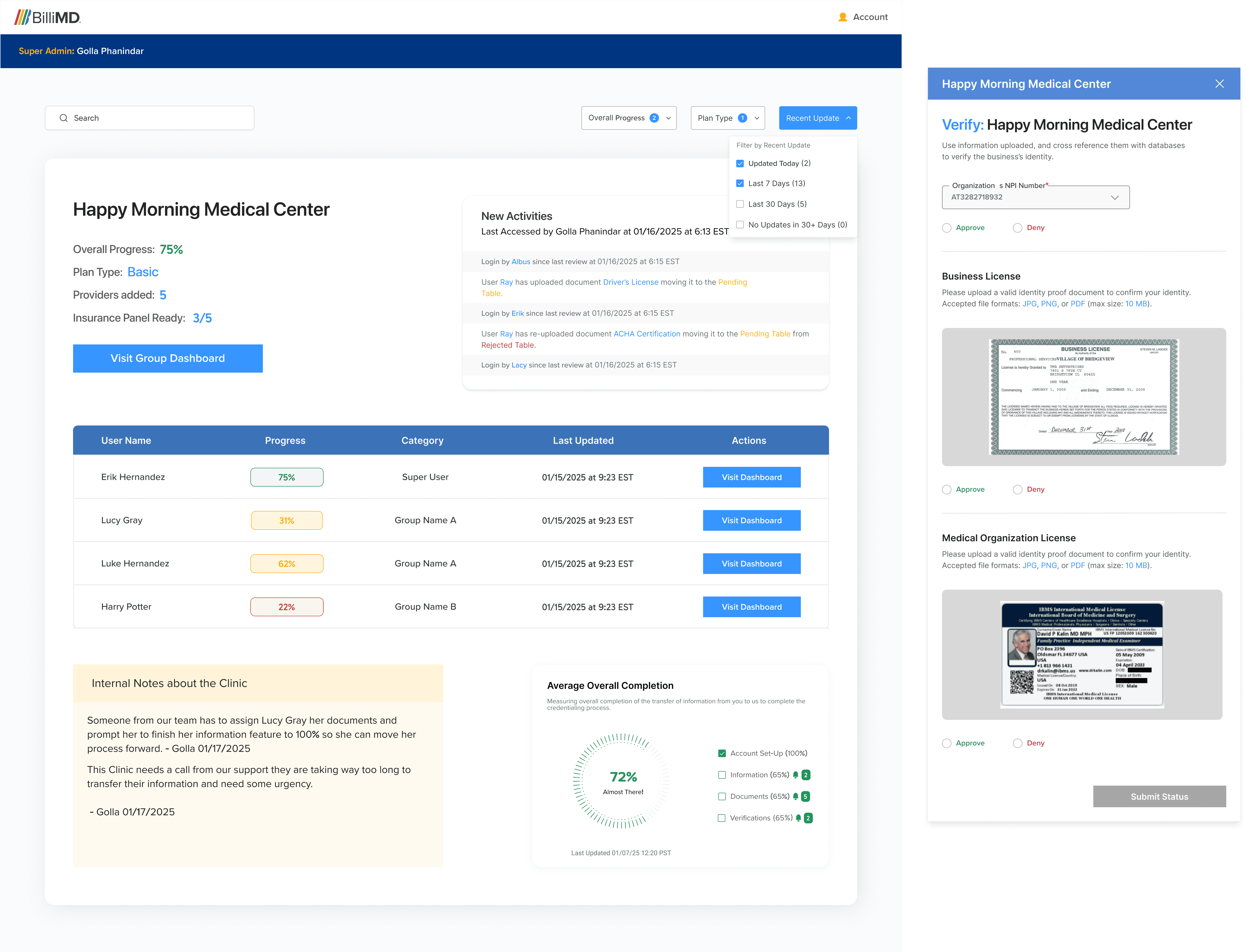 An image of Freelio's project ui