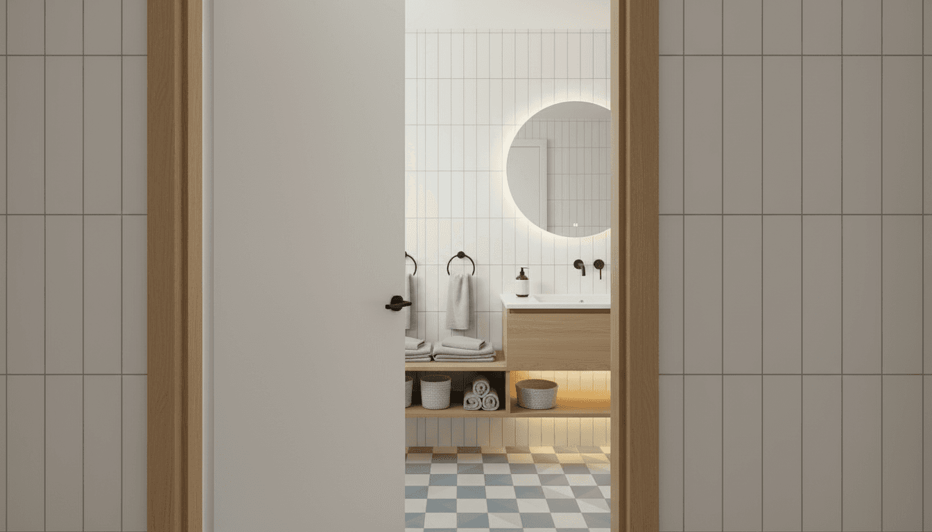 guest bathroom entrance