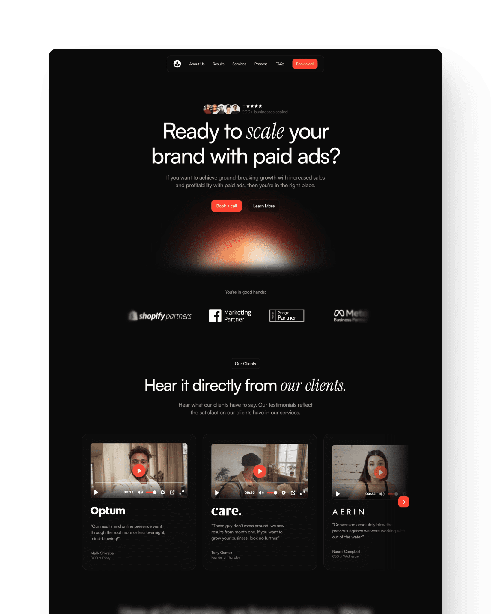 A dark-themed webpage featuring a fiery background and promotional content for a game or event.