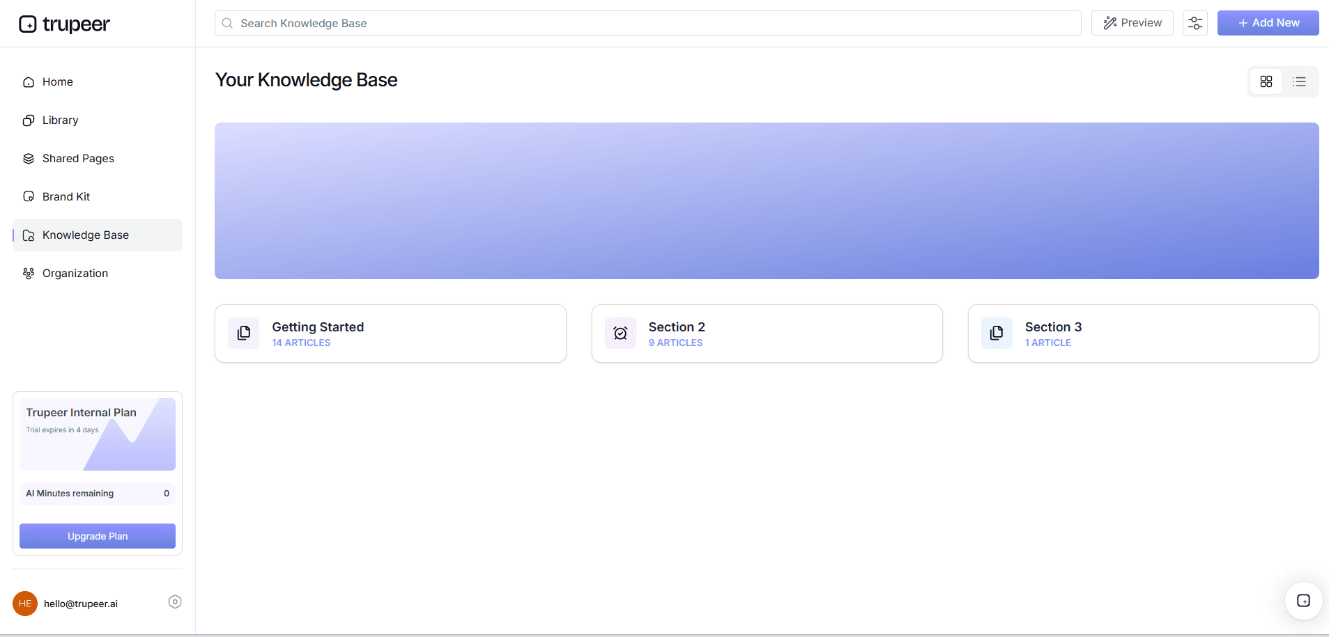 Create a Knowledge Base