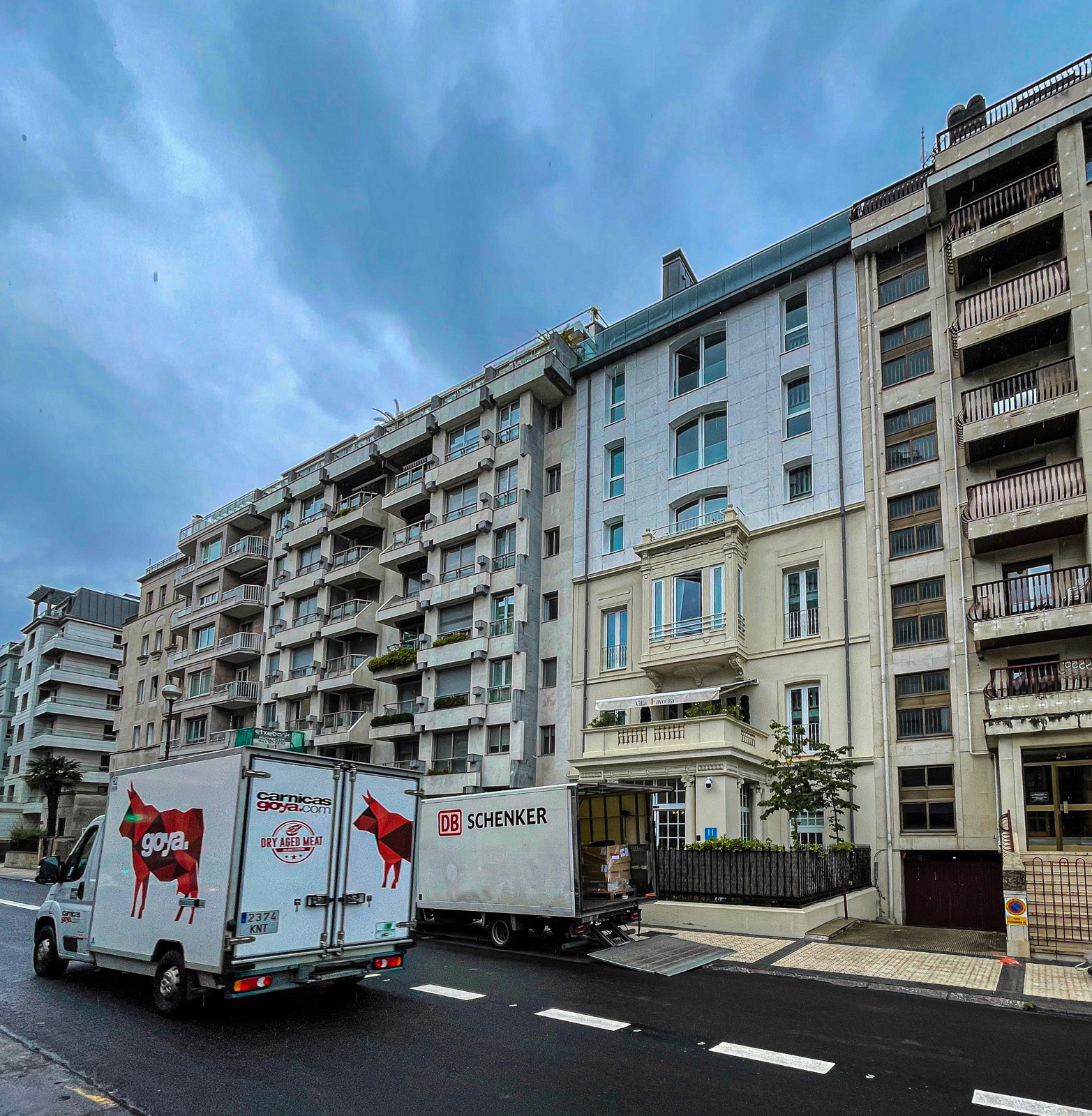 San Sebastián Straßenseite Hotel Villa Favorita