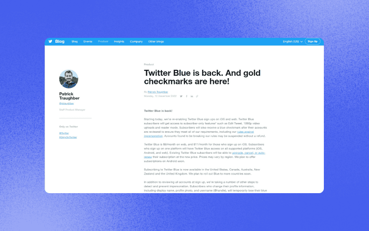 Blog Design Best Practices From Twitter