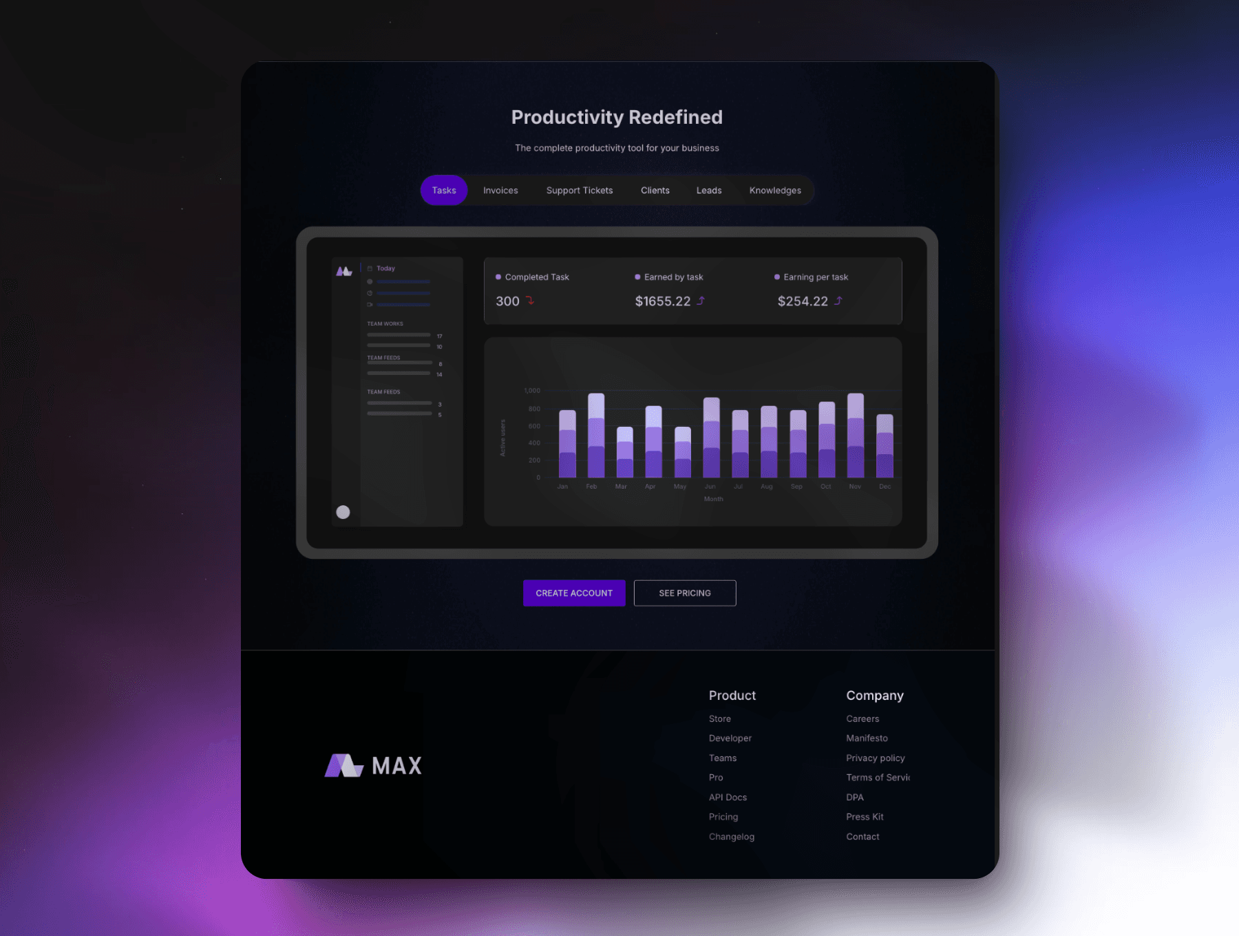 dashboard modern ui 