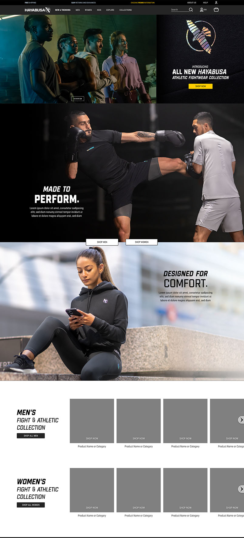 Campaign landing page