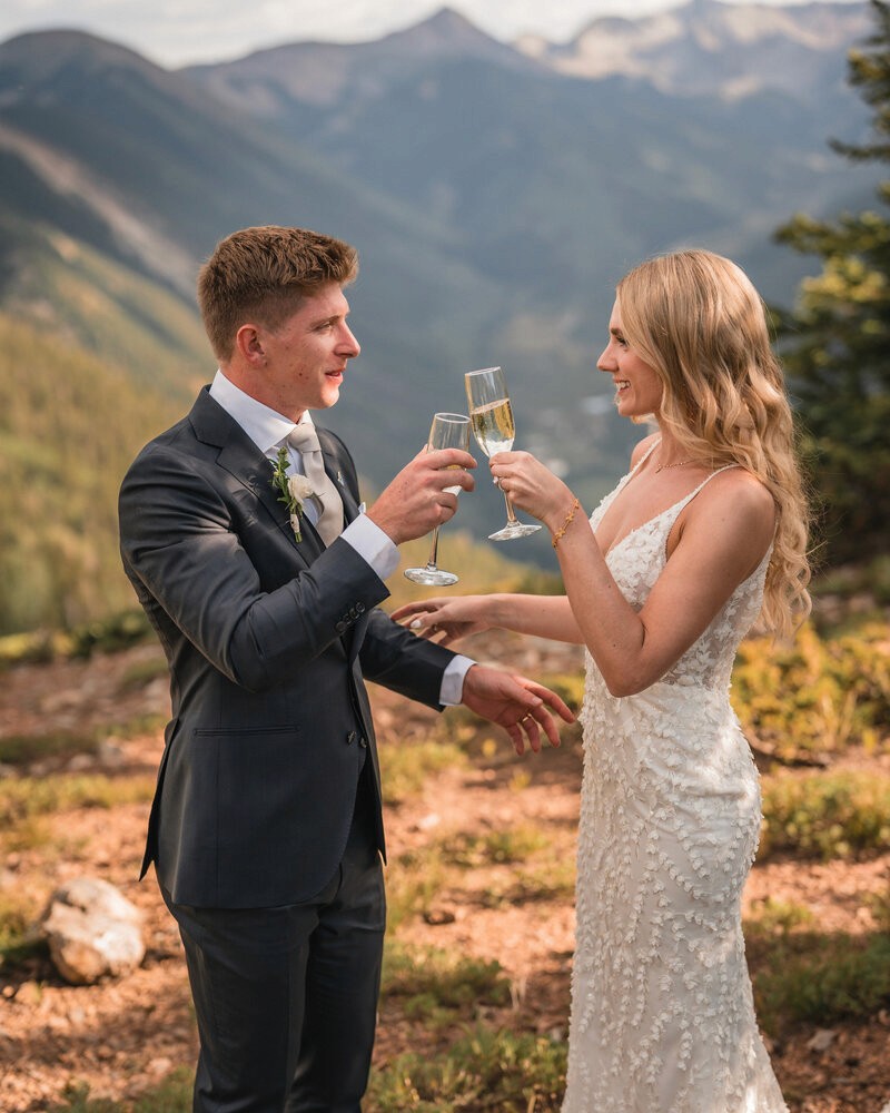 Aspen wedding toast
