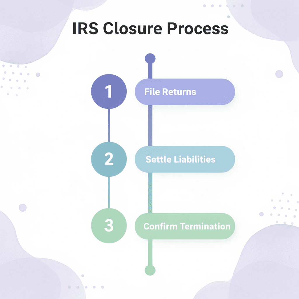 Four-step process for closing business with IRS - How To Close A Business With The IRS 