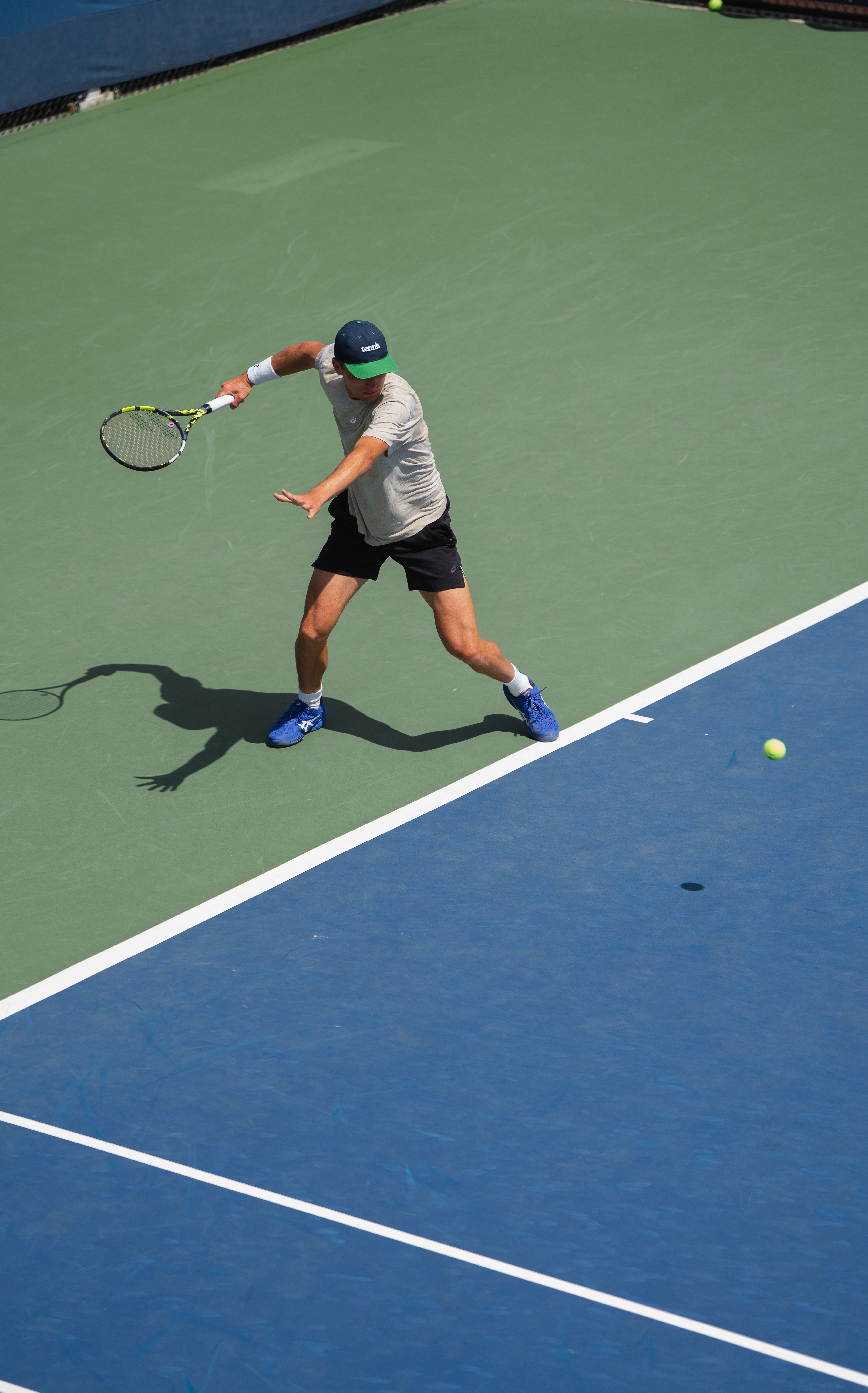 US Open practice session