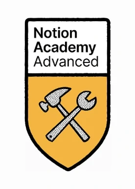 Badge Notion Academy Advanced