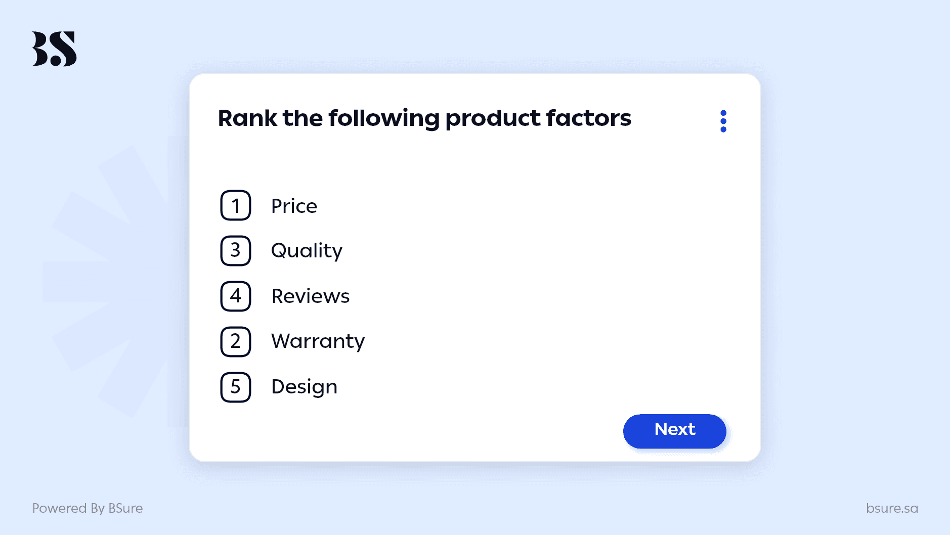 Ranking Questions