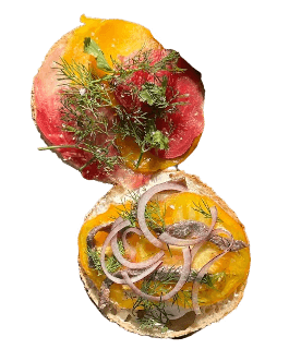 Tomato bagels from Fitzcaraldo in Paris