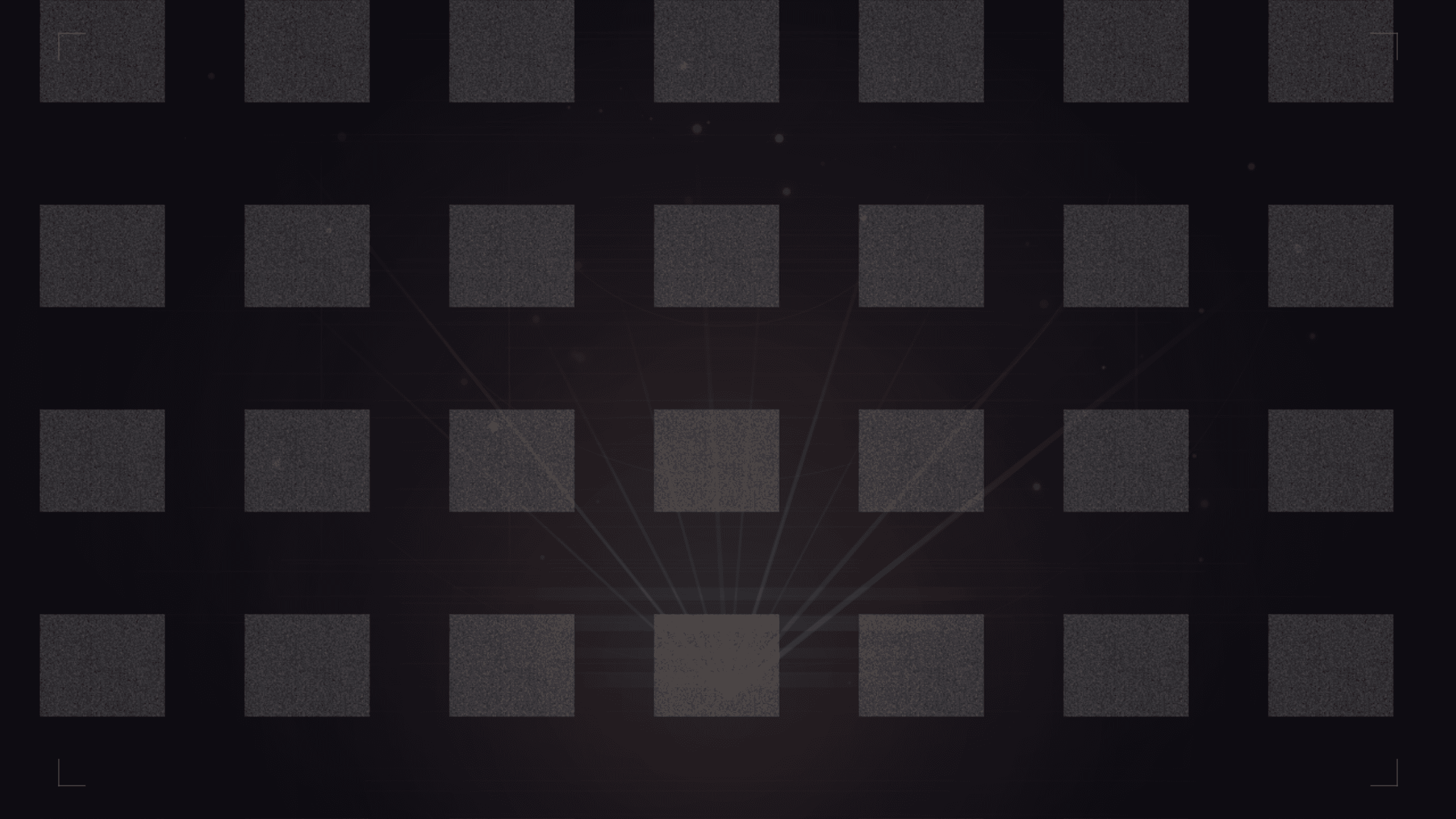 Abstract geometric composition on deep midnight featuring radial champagne-gold light beams emanating upward from a low focal point, layered horizontal tiers, scattered warm light motes, and faint concentric arcs, evoking the formal radiance and architectural grandeur of a corporate awards gala.