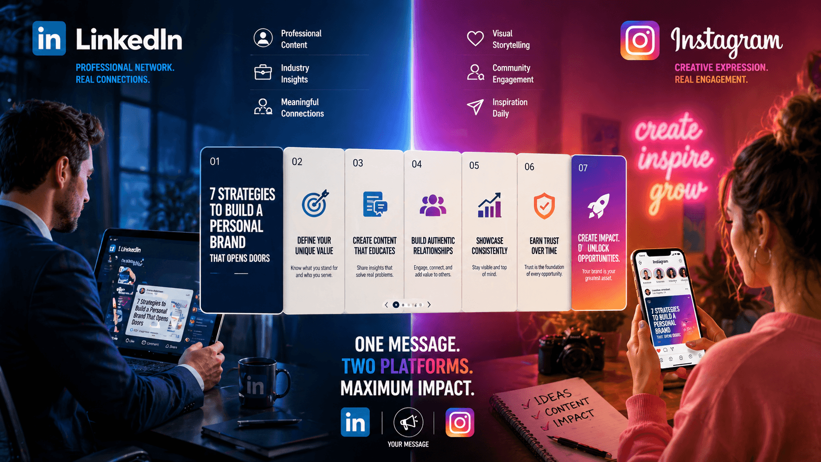 LinkedIn vs Instagram — How to Adapt Your Carousel Strategy for Each Platform