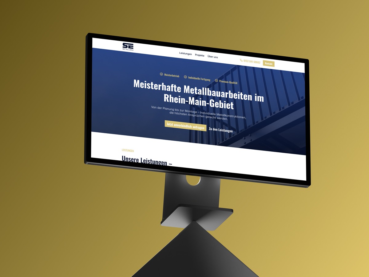 Landingpage SE Metallbau.
