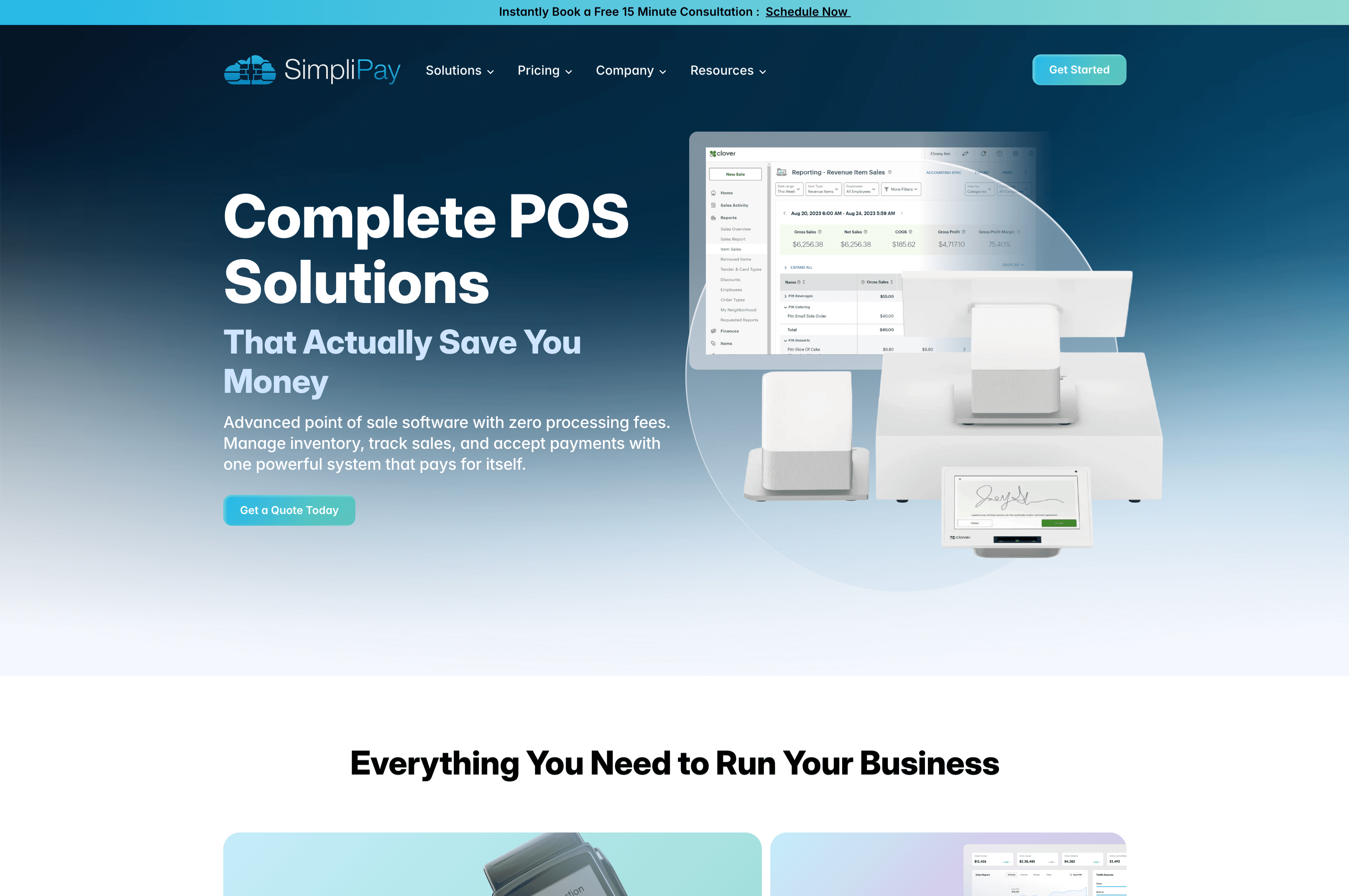 SimpliPay website page redesign featuring modern layout
