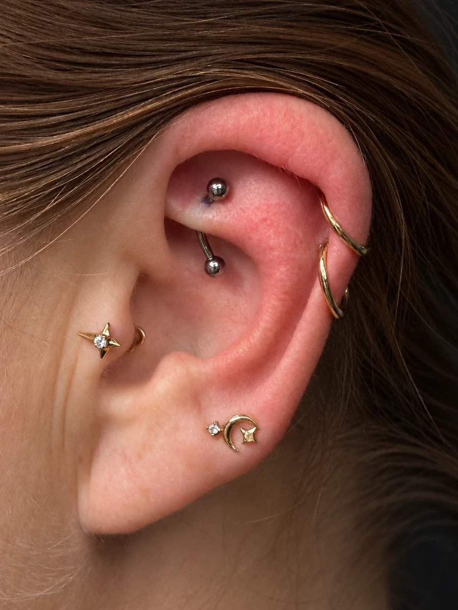 Piercing work at Golden Hands