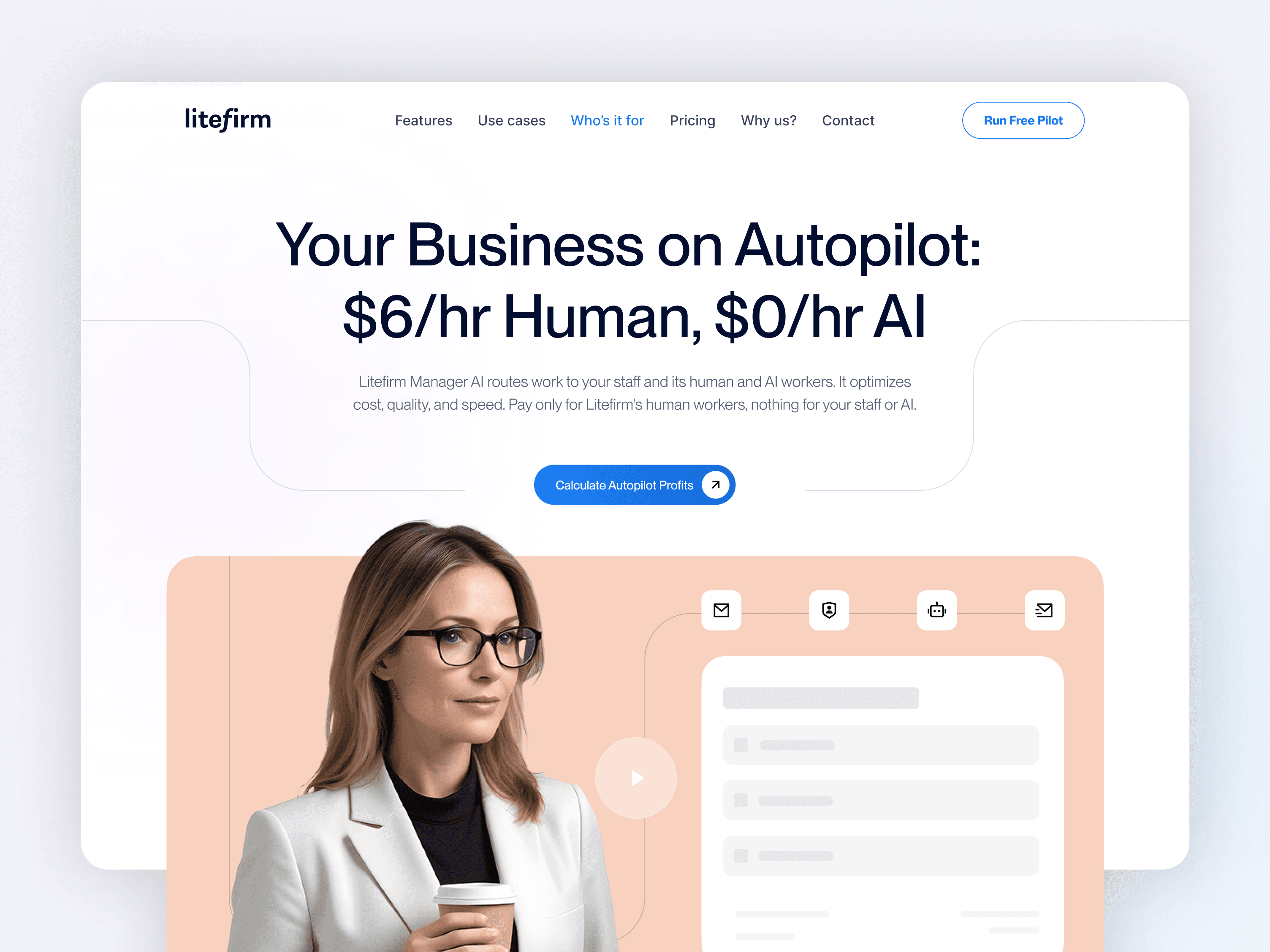 Litefirm - AI SaaS Website
